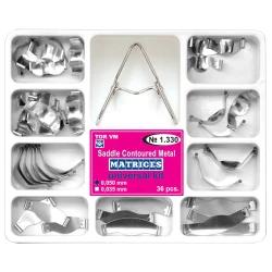 No:1.330 Eyer Konturlu Metal Matrisler Universal Kit 36 Parça
