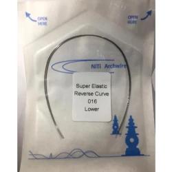 Niti Reverse Curve Ark Teli Yuvarlak 2'Li Paket