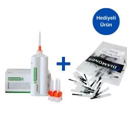 DentoCrown HD Geçici Restorasyon Materyali Alana Geçici Uygulama Ucu Mavi Uç 50li Paket Hediye