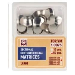 No:1.0973 Bölgesel Konturlu Metal Matrix Large 0,035 mm Sert 50'li