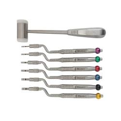 Raven Dental Kapalı Sinüs Osteom Set İç Bükey Set 6 lı
