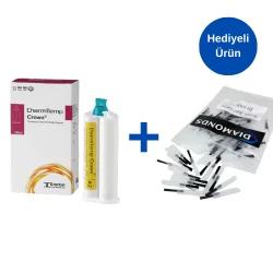 CharmTemp Crown Kron Köprü Materyali Alana Geçici Uygulama Ucu Mavi Uç 50li Paket Hediye