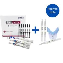 Pure Office Ofis Tipi Beyazlatma Value Pack - 3x5 gr Alana İtena Pure Light Ev Beyazlatma Kiti Hediye