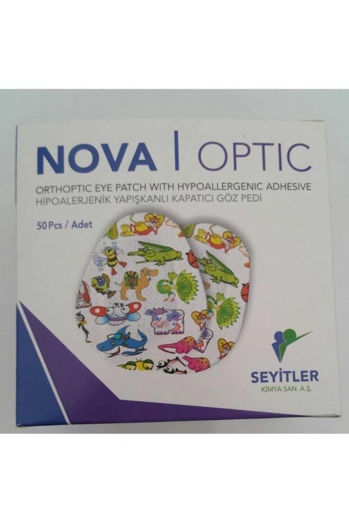 Nova Optik Göz Kapama Bandı Göz Pedi 5.6X6.9Cm Çocuk 50 Adet  Tek Ebat